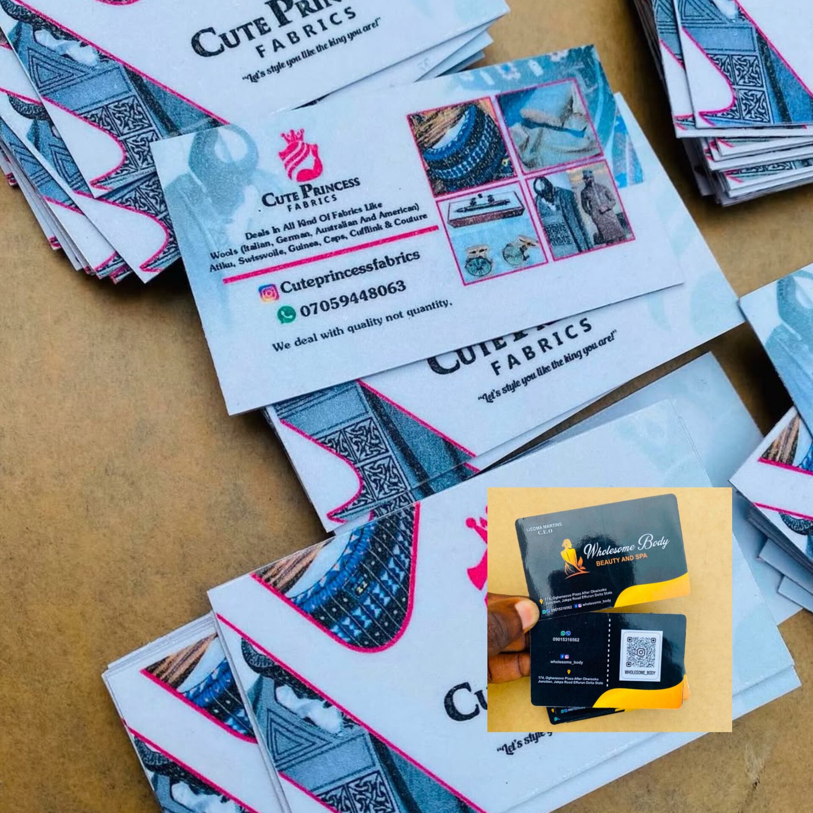 Custom business card print
